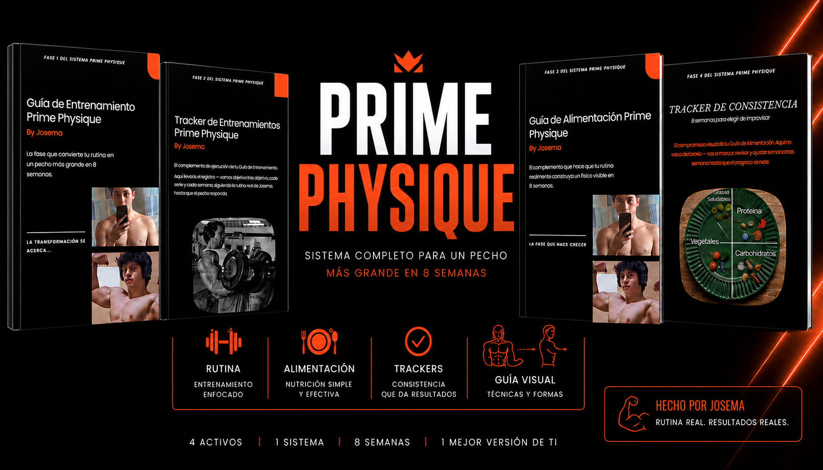 Prime Physique — sistema completo: guías y trackers